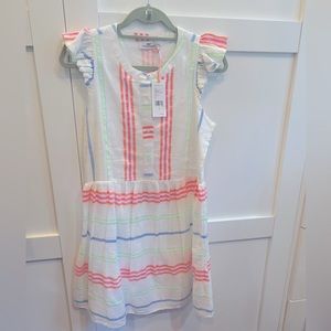 NWT Vineyard Vines Flutter Sleeve Striped dress size 6